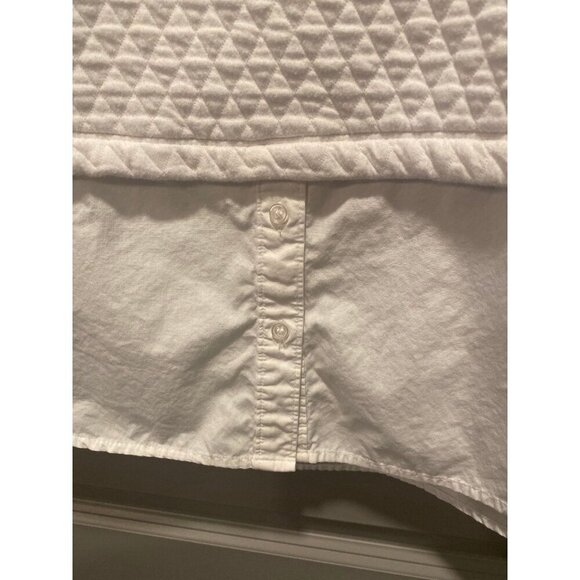 LOFT Quilted 3/4 Sleeve Blouse with Shirt Hem | Size M - Picture 3 of 7